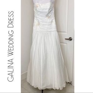 GALINA Organza Wedding Gown